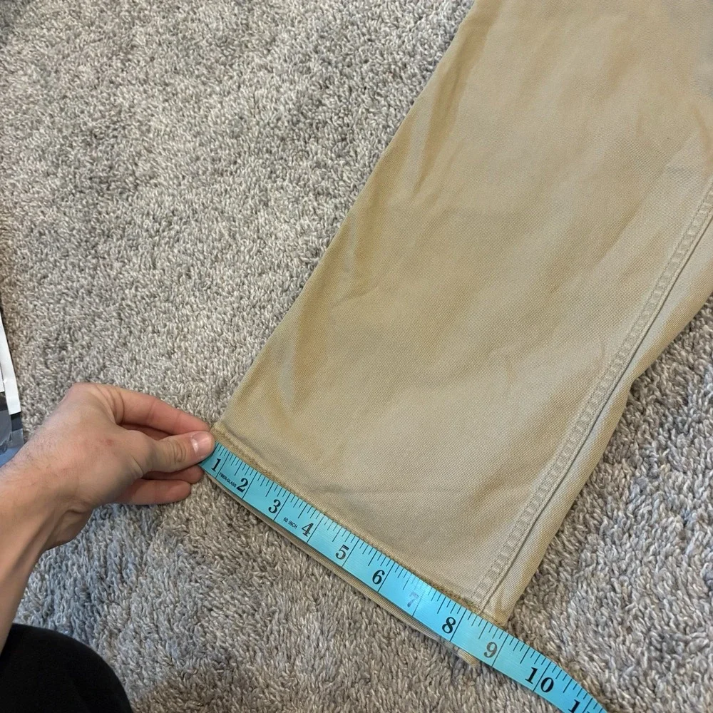 Carhartt Relaxed Fit Canvas Pants FITS 36x30 102291-253 Mens Tan Beige Workwear